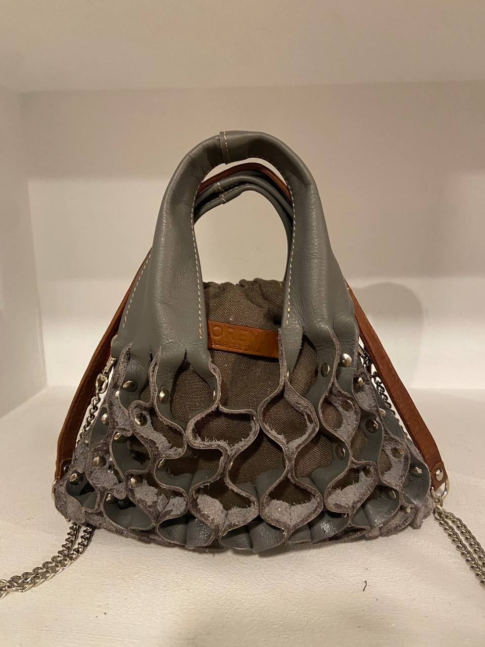 Bolso Nido gris mini