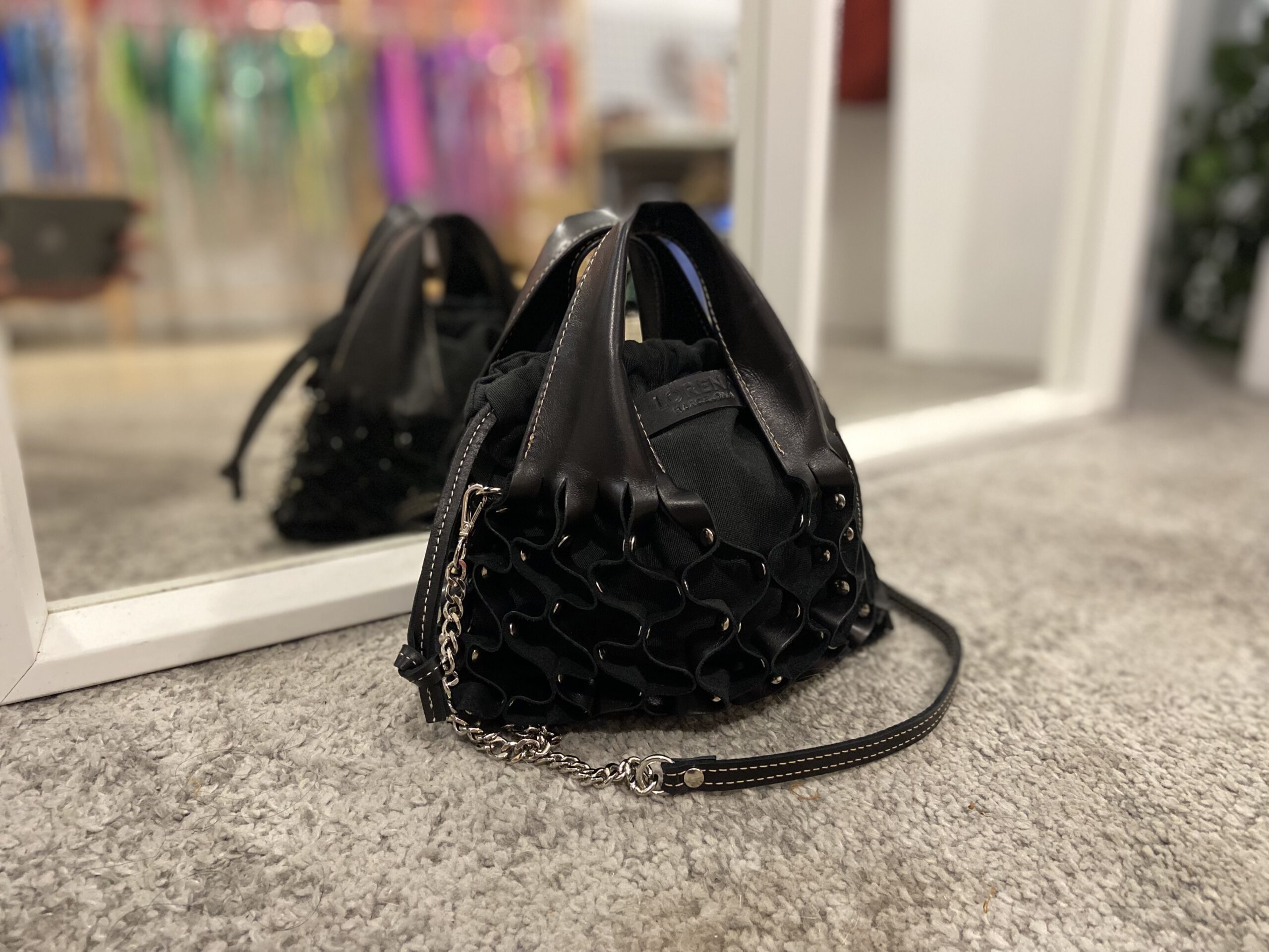 Bolso Nido piel vacuna negro (1)