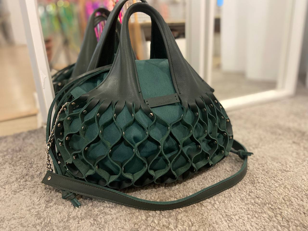 Bolso nido classic verde (1)