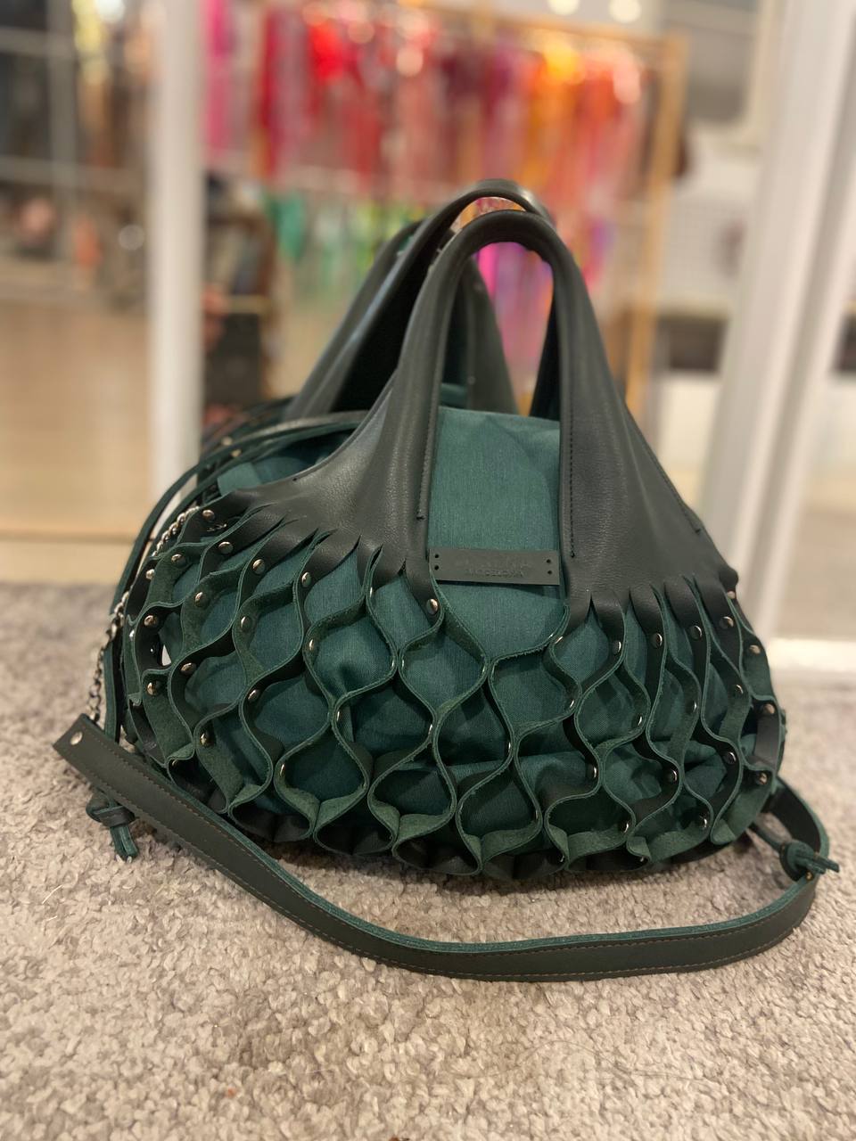 Bolso nido classic verde (2)